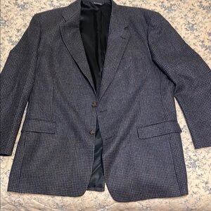 Burberry Gray Sport Coat with Notched Lapels
